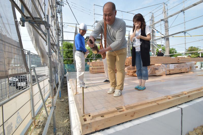 佐賀県三養基郡みやき町原古賀01　注文住宅建築現場リポート⑤　～上棟式～