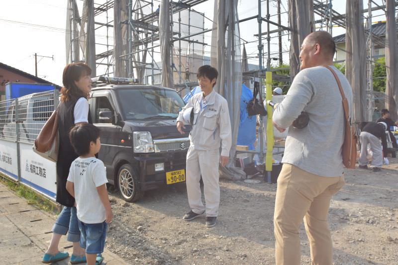 佐賀県三養基郡みやき町原古賀01　注文住宅建築現場リポート⑤　～上棟式～