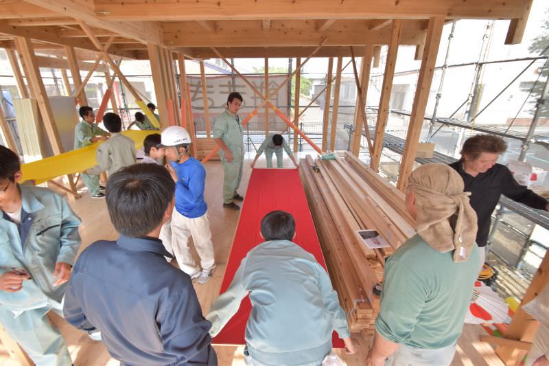 佐賀県三養基郡みやき町原古賀01　注文住宅建築現場リポート⑤　～上棟式～