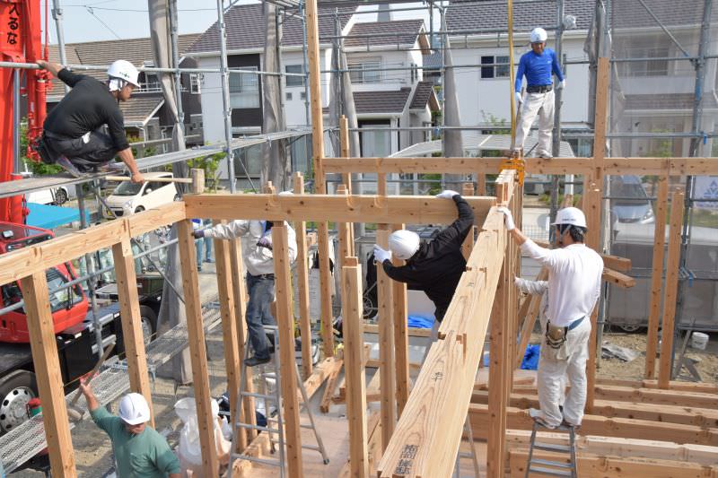 佐賀県三養基郡みやき町原古賀01　注文住宅建築現場リポート⑤　～上棟式～