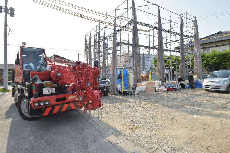 佐賀県三養基郡みやき町原古賀01　注文住宅建築現場リポート⑤　～上棟式～