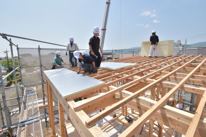 佐賀県三養基郡みやき町原古賀01　注文住宅建築現場リポート⑤　～上棟式～