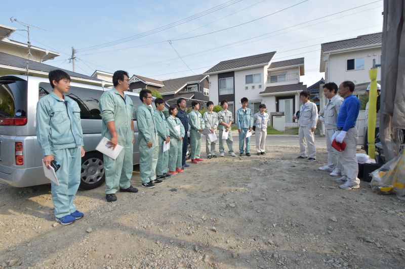 佐賀県三養基郡みやき町原古賀01　注文住宅建築現場リポート⑤　～上棟式～