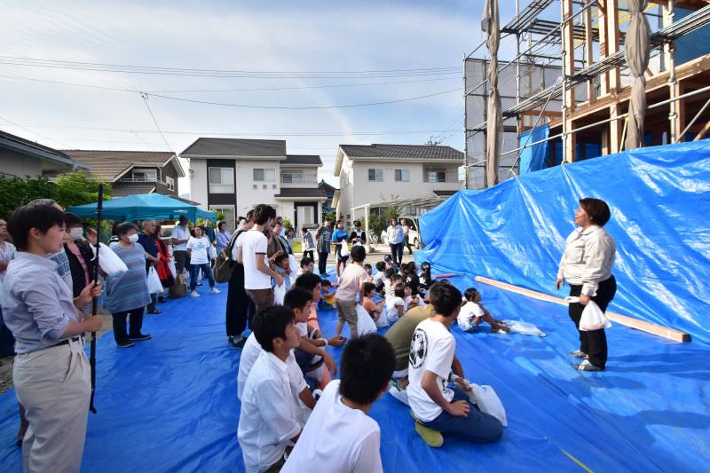 佐賀県三養基郡みやき町原古賀01　注文住宅建築現場リポート⑤　～上棟式～