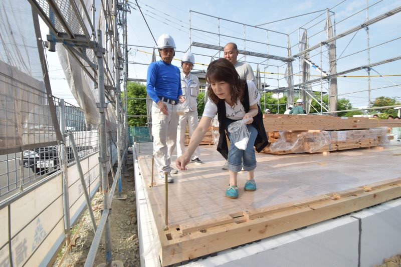 佐賀県三養基郡みやき町原古賀01　注文住宅建築現場リポート⑤　～上棟式～