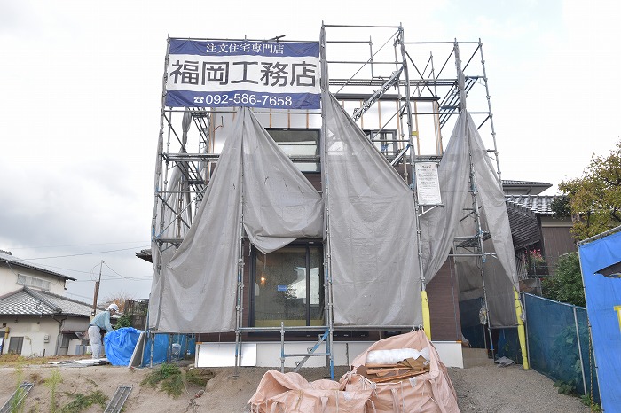 「福岡市南区10」注文住宅現場リポート⑨【外装工事】【サイディング】