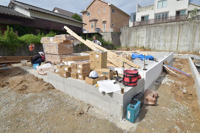 福岡市南区老司02　注文住宅建築現場リポート④