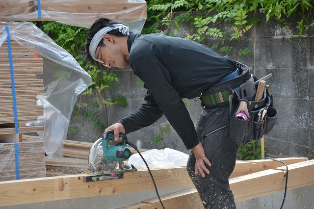 「福岡市南区老司02」注文住宅現場リポート④【木工事】【土台敷き】