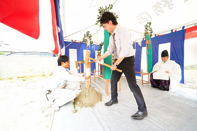 「古賀市03」注文住宅現場リポート①【地鎮祭】