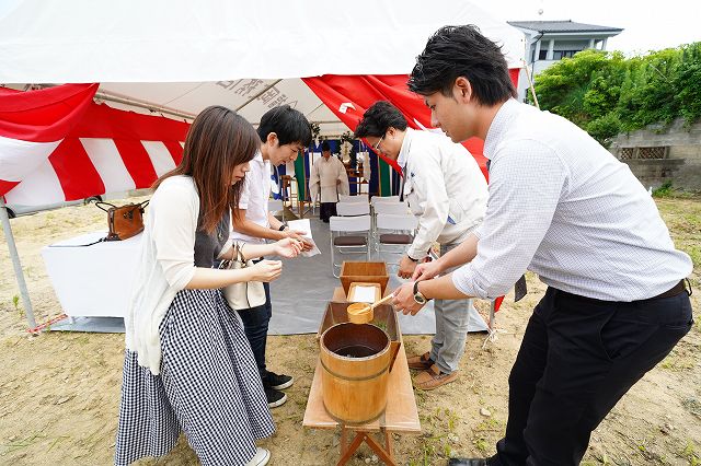 福岡県古賀市03　注文住宅建築現場リポート①　～地鎮祭～