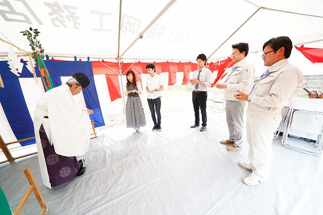 福岡県古賀市03　注文住宅建築現場リポート①　～地鎮祭～