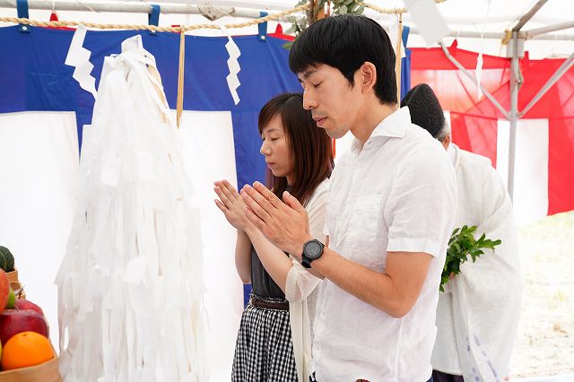 福岡県古賀市03　注文住宅建築現場リポート①　～地鎮祭～