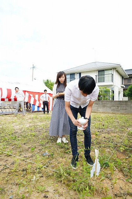 福岡県古賀市03　注文住宅建築現場リポート①　～地鎮祭～