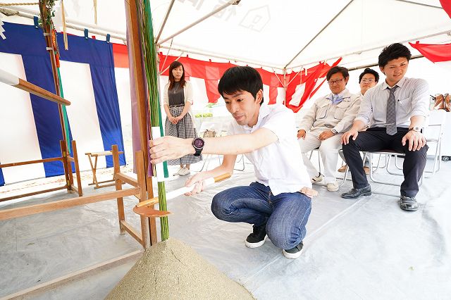 「古賀市03」注文住宅現場リポート①【地鎮祭】