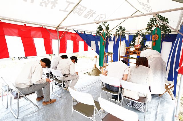 「古賀市03」注文住宅現場リポート①【地鎮祭】
