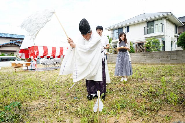 福岡県古賀市03　注文住宅建築現場リポート①　～地鎮祭～