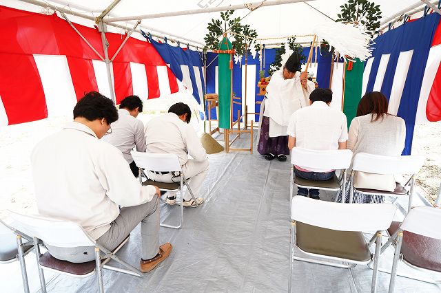 福岡県古賀市03　注文住宅建築現場リポート①　～地鎮祭～