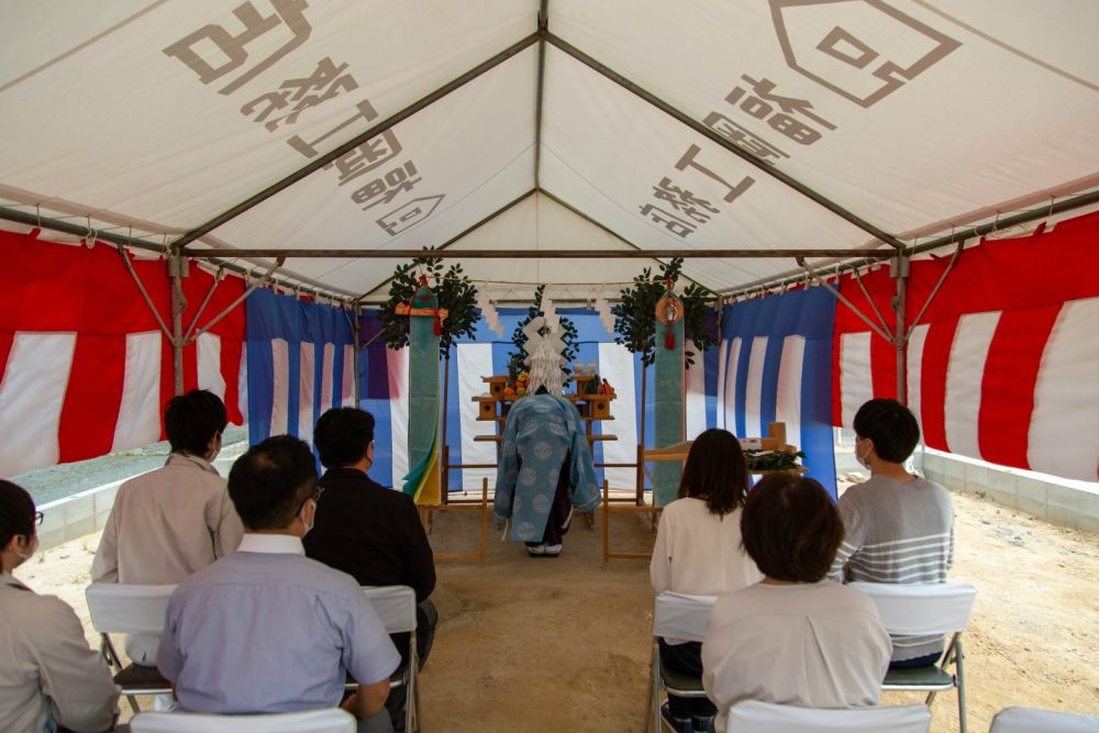 福岡県福津市05　注文住宅建築現場リポート①　～地鎮祭～