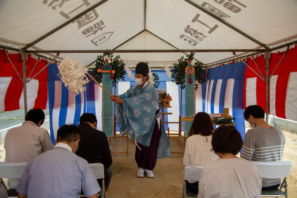 福岡県福津市05　注文住宅建築現場リポート①　～地鎮祭～