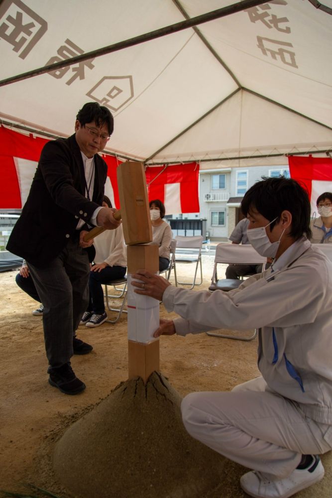 福岡県福津市05　注文住宅建築現場リポート①　～地鎮祭～