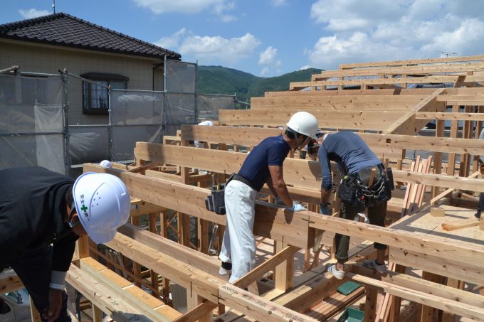 福岡県那珂川市03　注文住宅建築現場リポート④　～上棟式～