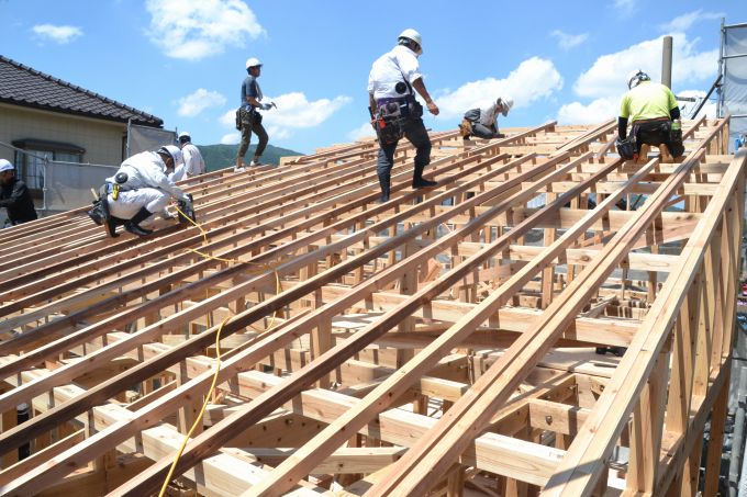 福岡県那珂川市03　注文住宅建築現場リポート④　～上棟式～