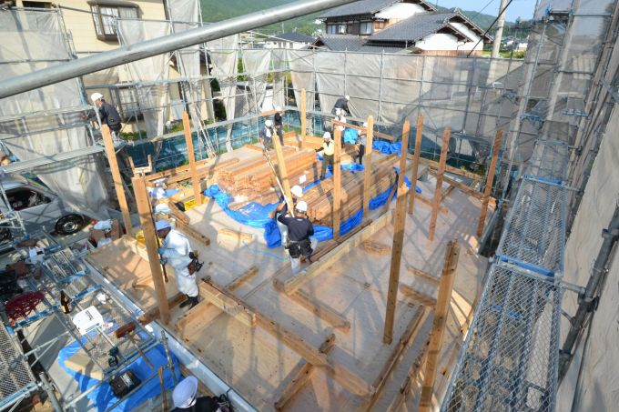 福岡県那珂川市03　注文住宅建築現場リポート④　～上棟式～