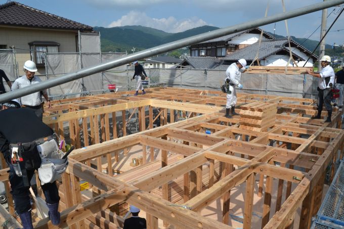 福岡県那珂川市03　注文住宅建築現場リポート④　～上棟式～