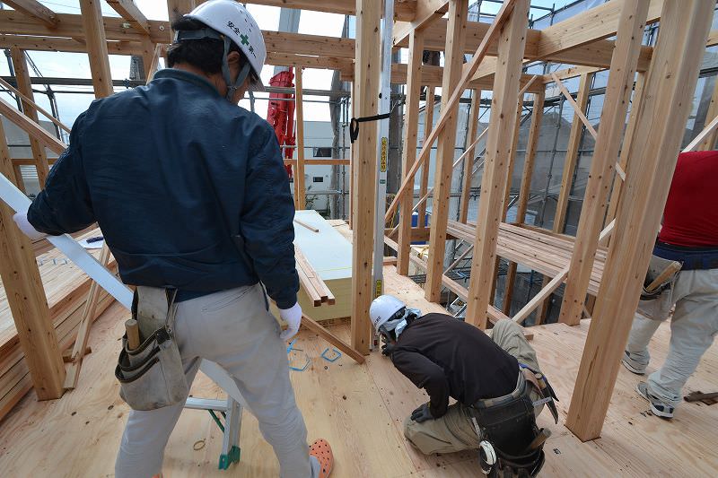 福岡県三井郡大刀洗町01　注文住宅建築現場リポート⑤　～上棟式～