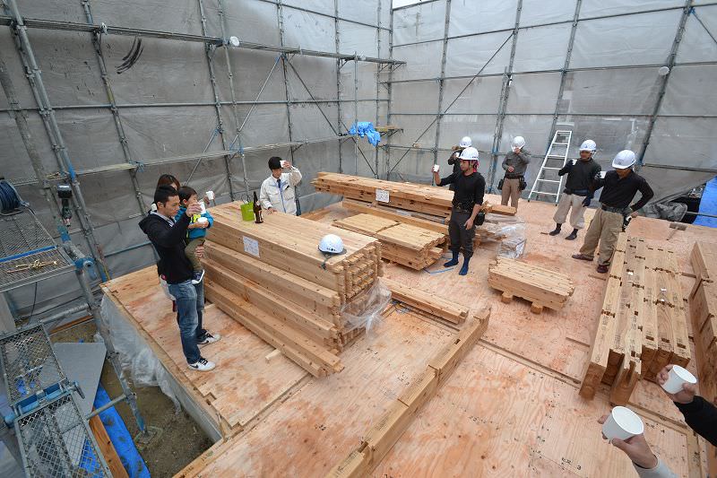 「三井郡大刀洗町01」注文住宅現場リポート⑤【上棟式】