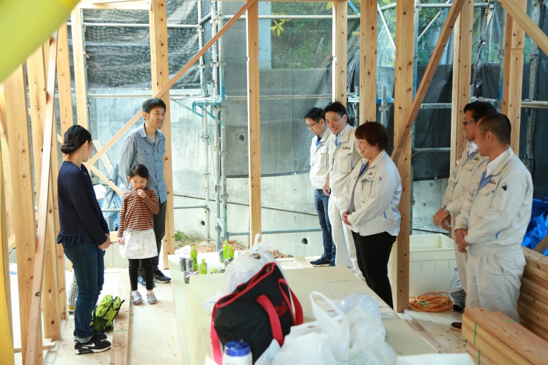「福岡市中央区02」注文住宅現場リポート④【上棟式】