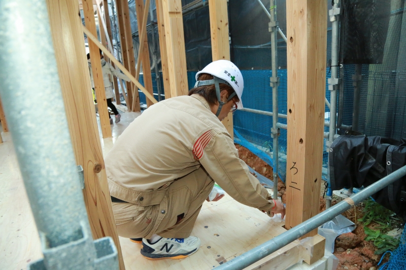 「福岡市中央区02」注文住宅現場リポート④【上棟式】