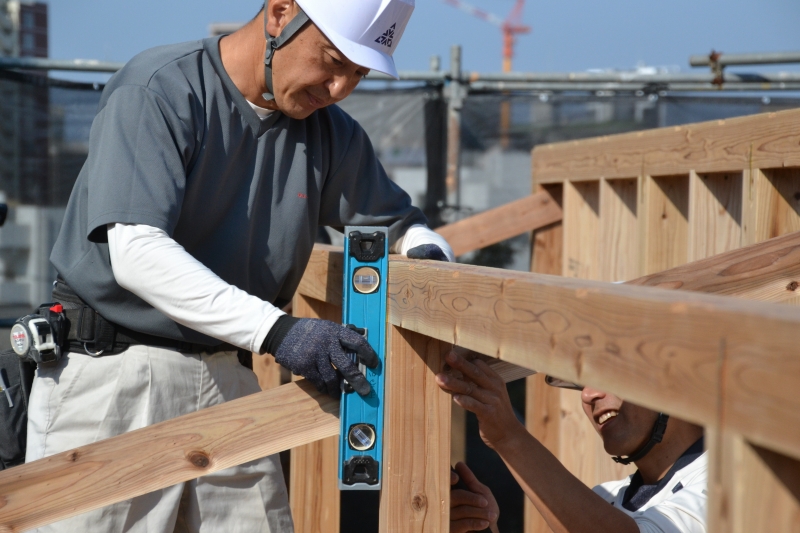 福岡市中央区02　注文住宅建築現場リポート④　～上棟式～