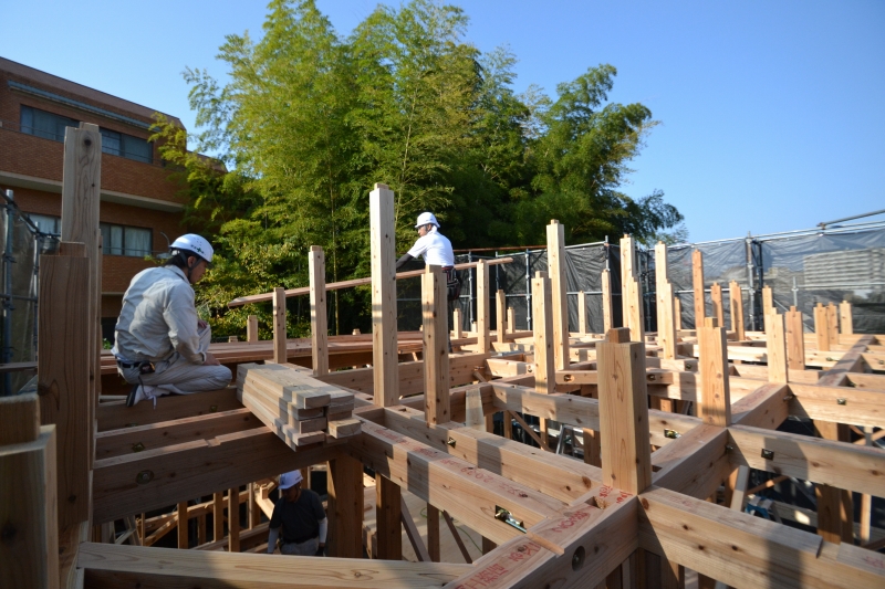 福岡市中央区02　注文住宅建築現場リポート④　～上棟式～