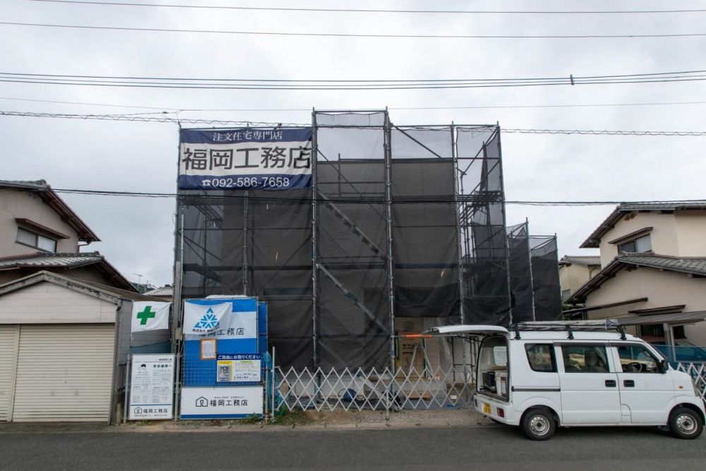 「糸島市二丈深江01」注文住宅現場リポート⑨【外装工事】【サイディング】