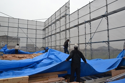 福岡県糟屋郡01　注文住宅建築現場リポート⑦　～上棟式～