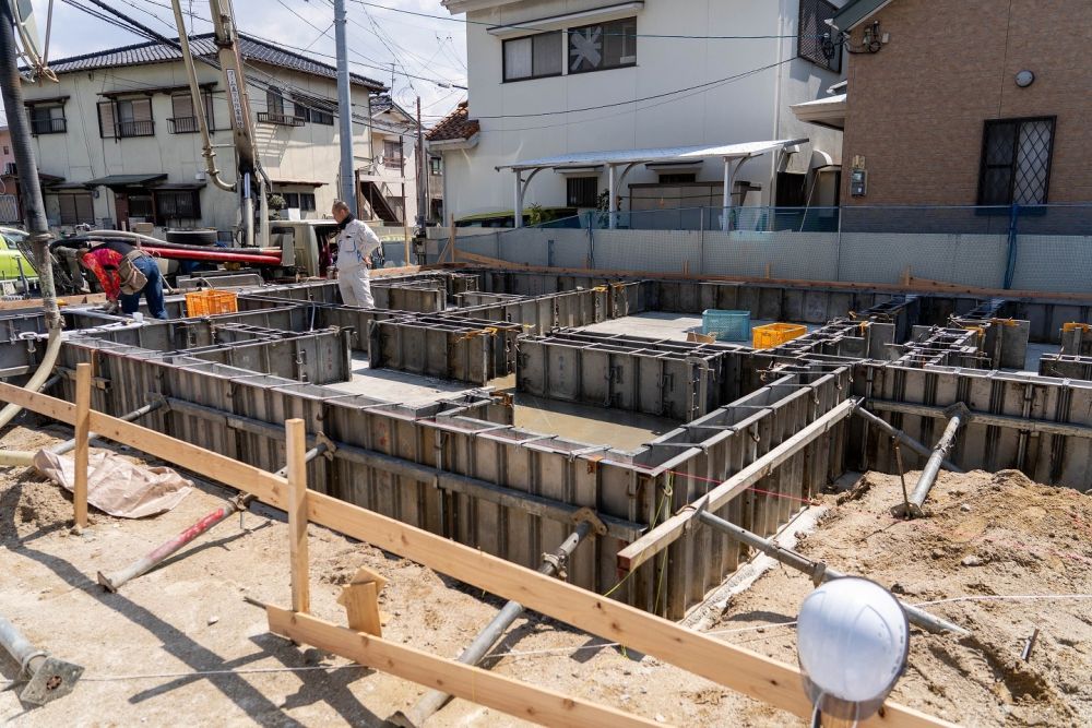 「福岡市南区21」注文住宅現場リポート④【基礎工事】【立ち上がりコン】