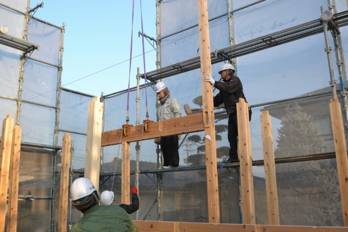 福岡市東区03　注文住宅建築現場リポート⑥　～上棟式～