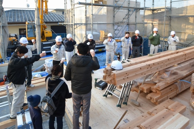 「福岡市東区03」注文住宅現場リポート⑥【上棟式】