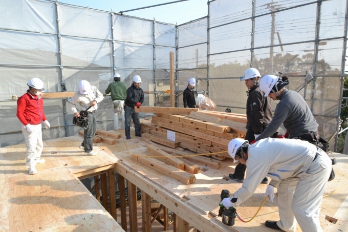 福岡市東区03　注文住宅建築現場リポート⑥　～上棟式～