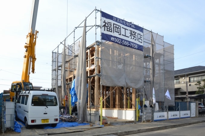 福岡市東区03　注文住宅建築現場リポート⑥　～上棟式～