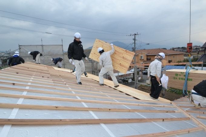 福岡県糟屋郡粕屋町02　注文住宅建築現場リポート⑦　～上棟式～