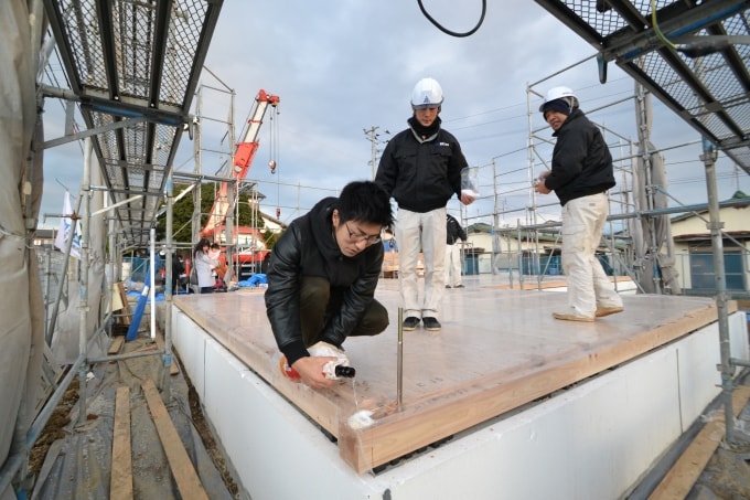 福岡県糟屋郡粕屋町02　注文住宅建築現場リポート⑦　～上棟式～