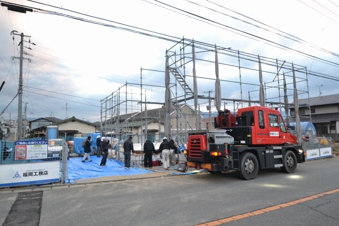 福岡県糟屋郡粕屋町02　注文住宅建築現場リポート⑦　～上棟式～