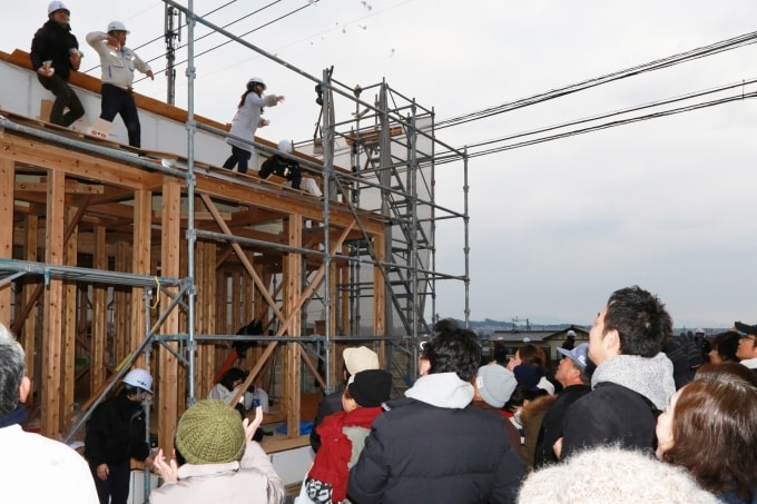 福岡県糟屋郡粕屋町02　注文住宅建築現場リポート⑦　～上棟式～