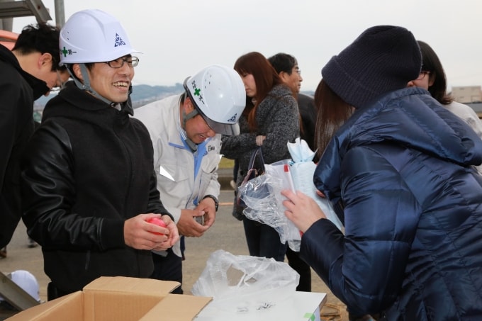 福岡県糟屋郡粕屋町02　注文住宅建築現場リポート⑦　～上棟式～