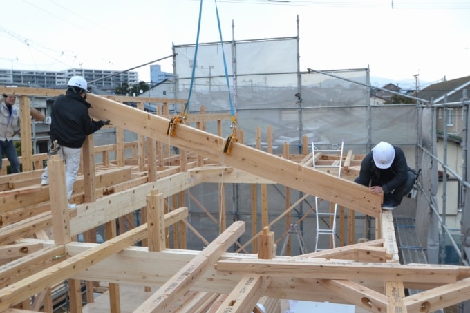 福岡県糟屋郡粕屋町02　注文住宅建築現場リポート⑦　～上棟式～