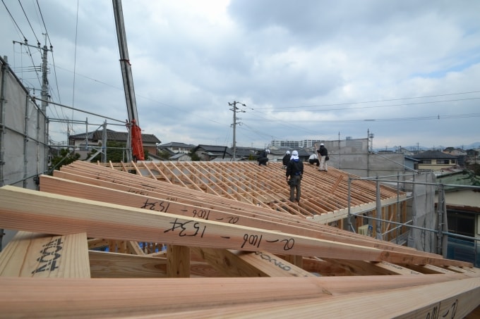 福岡県糟屋郡粕屋町02　注文住宅建築現場リポート⑦　～上棟式～