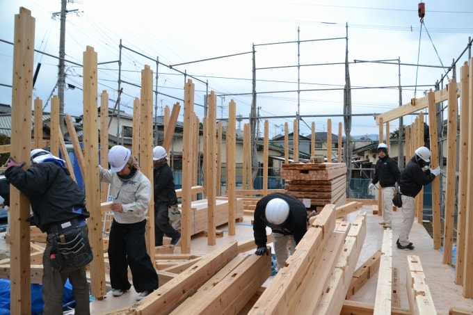 福岡県糟屋郡粕屋町02　注文住宅建築現場リポート⑦　～上棟式～