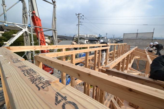 福岡県糟屋郡粕屋町02　注文住宅建築現場リポート⑦　～上棟式～